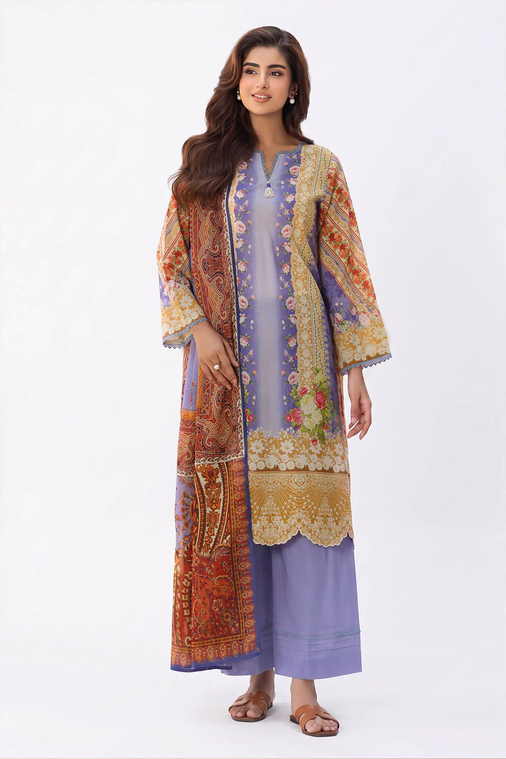 3 Piece Printed Lawn Suit