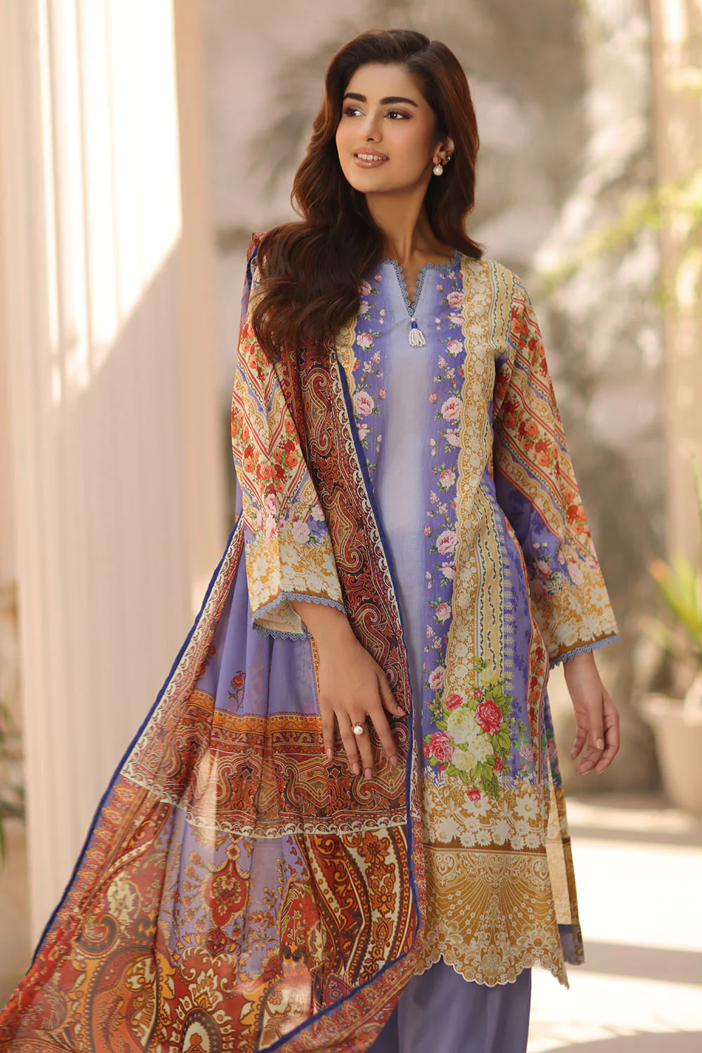 3 Piece Printed Lawn Suit - Image 6
