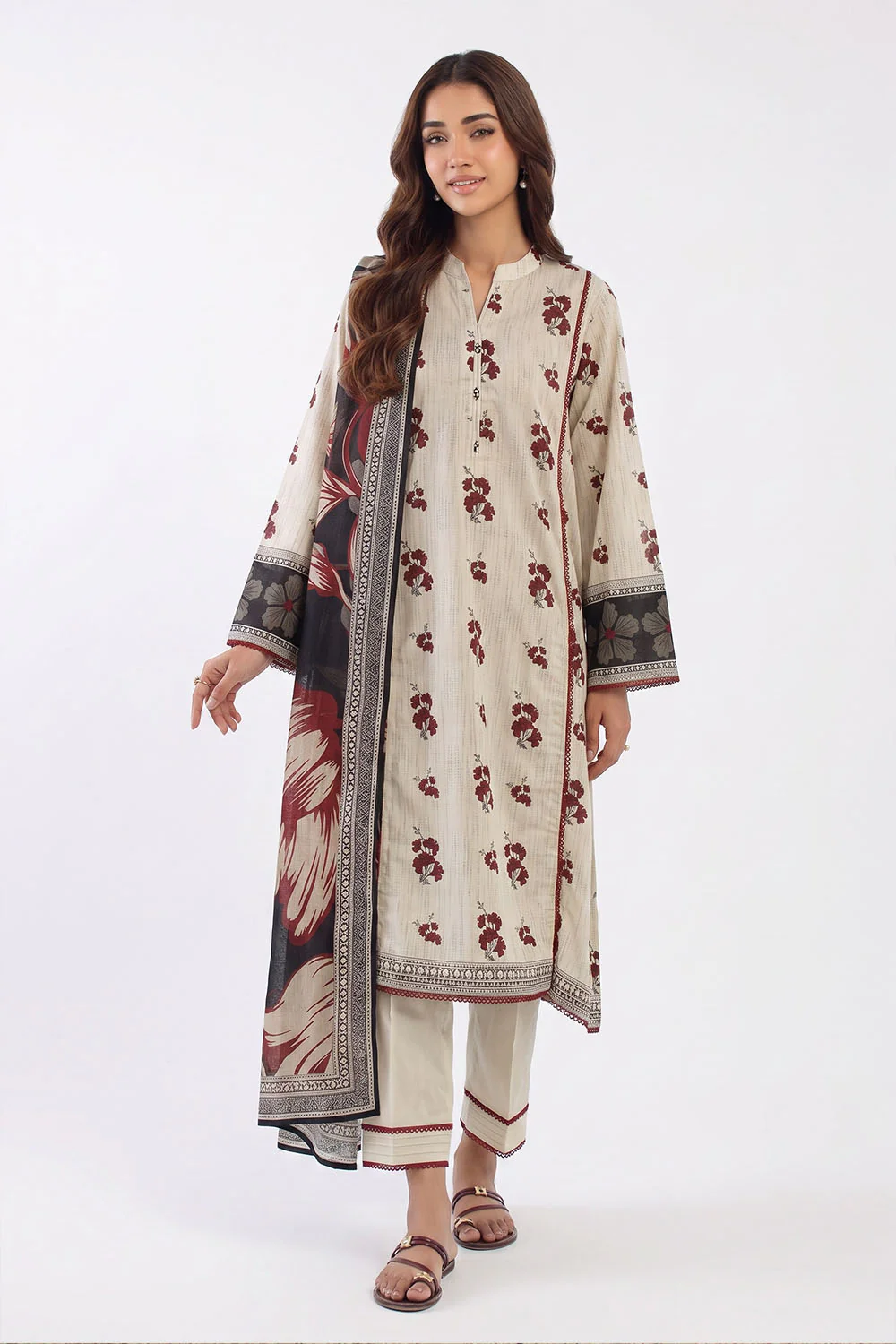 3 Piece Printed Lawn Suit