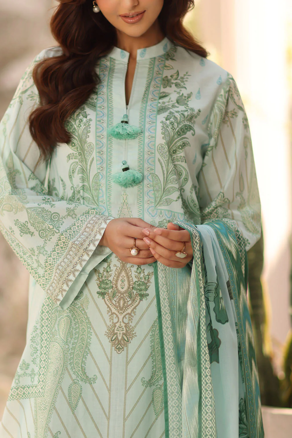 3 Piece Printed Lawn Suit - Image 2