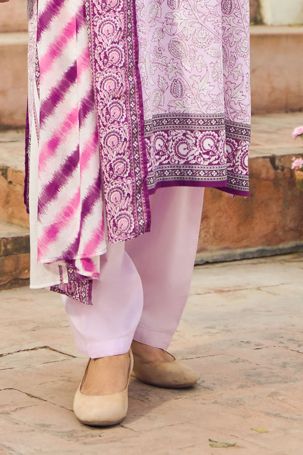 3 Piece Printed Lawn Suit with Dupatta - Image 5