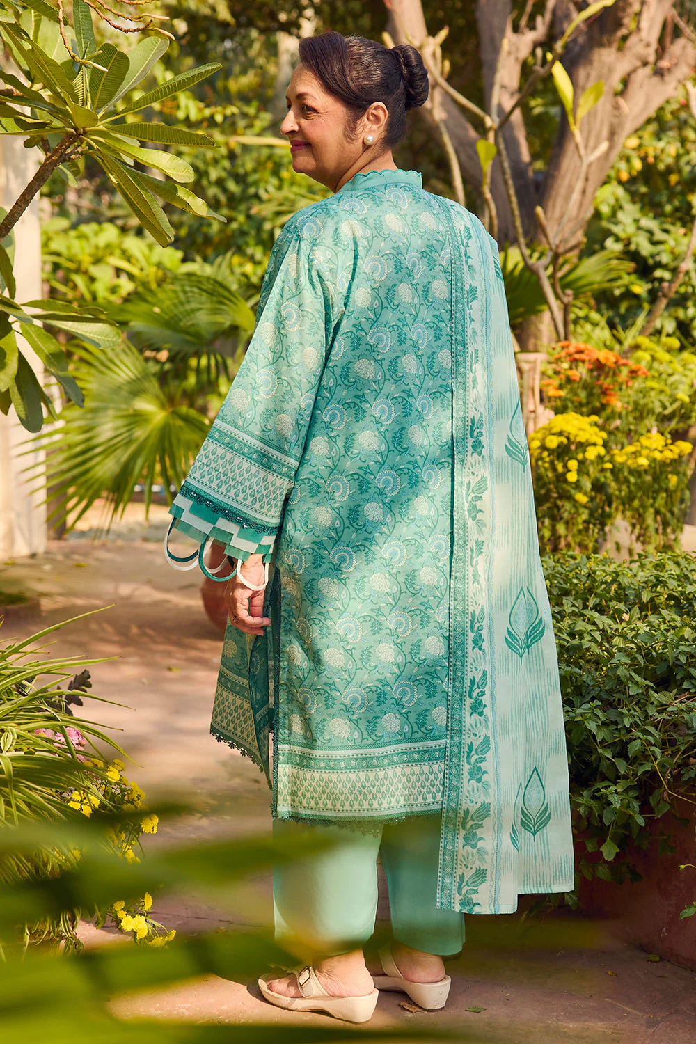 3 Piece Printed Lawn Suit with Dupatta - Image 5