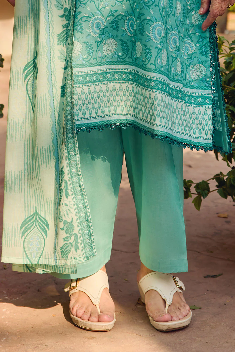 3 Piece Printed Lawn Suit with Dupatta - Image 6