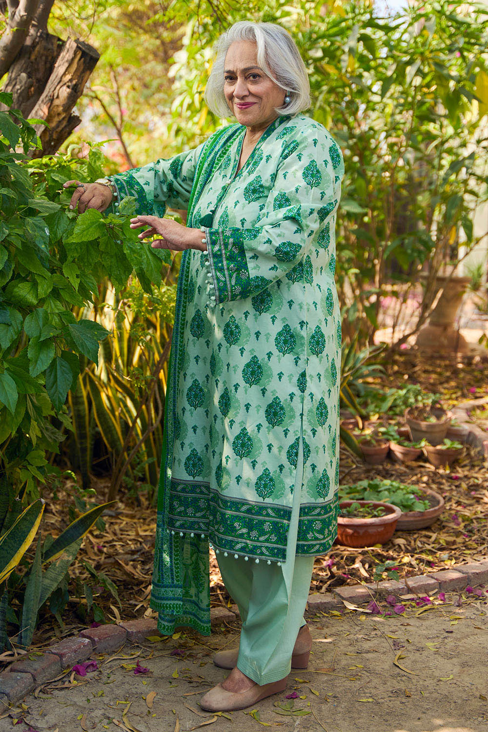 3 Piece Printed Lawn Suit with Dupatta - Image 6