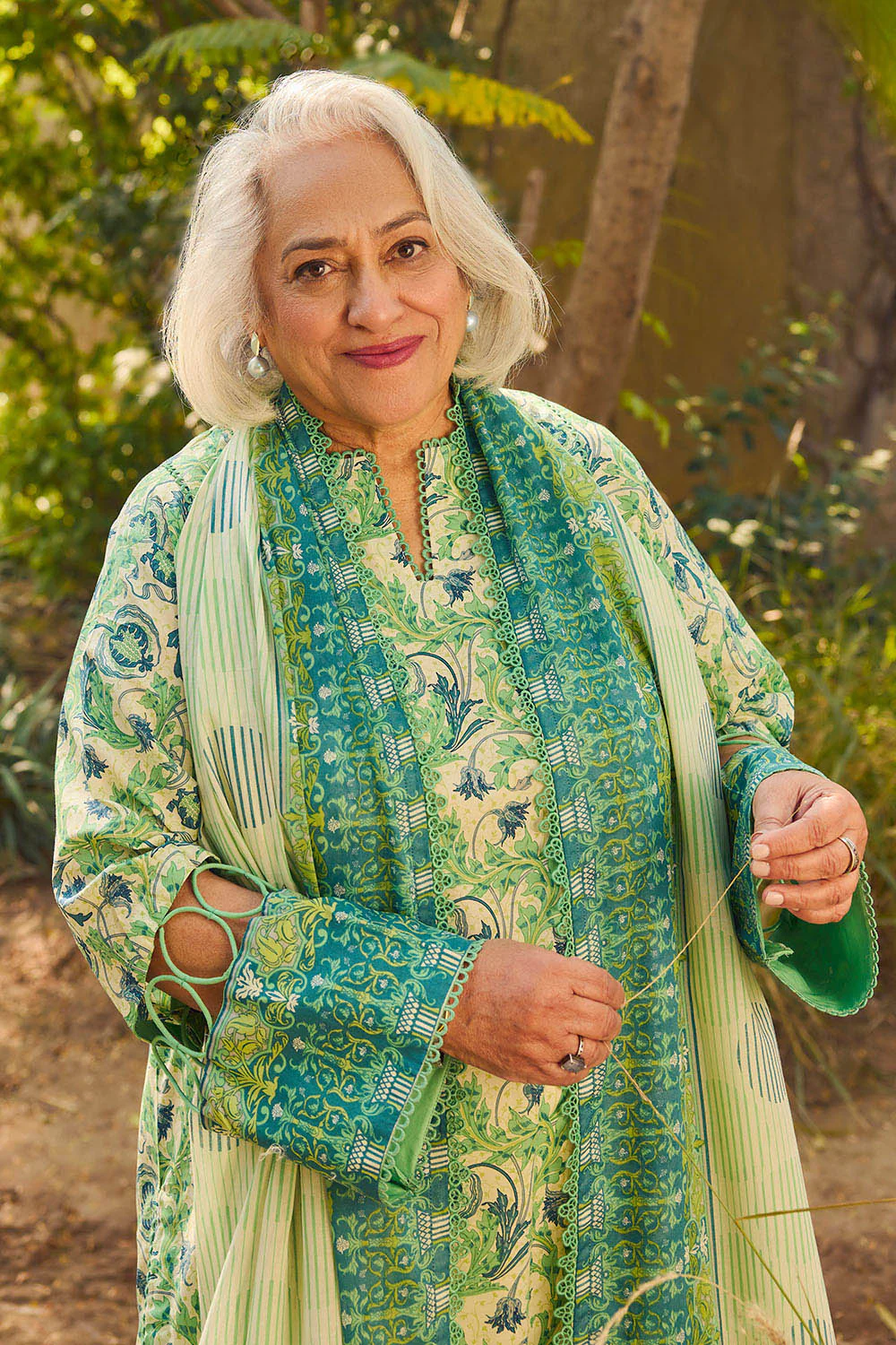 3 Piece Printed Lawn Suit with Dupatta - Image 6