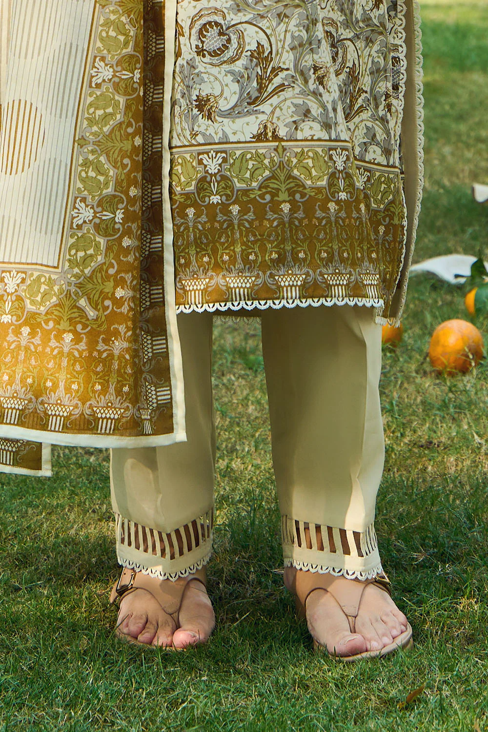 3 Piece Printed Lawn Suit with Dupatta - Image 5