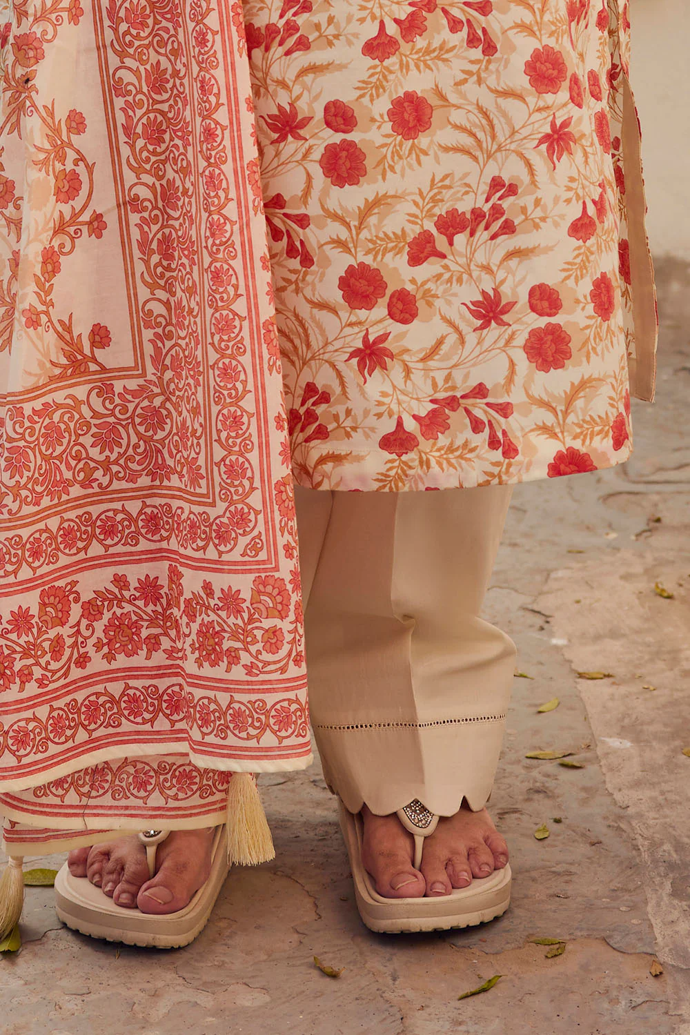 3 Piece Printed Lawn Suit with Dupatta - Image 5