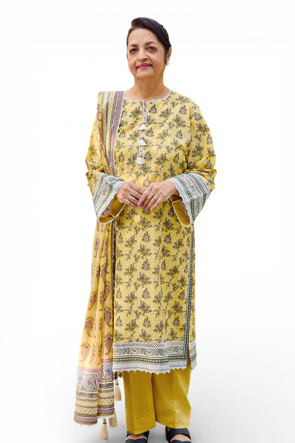 3 Piece Printed Lawn Suit with Dupatta