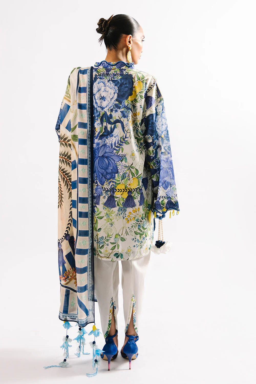 3 Piece Printed Lawn Suit with Dupatta - Image 5