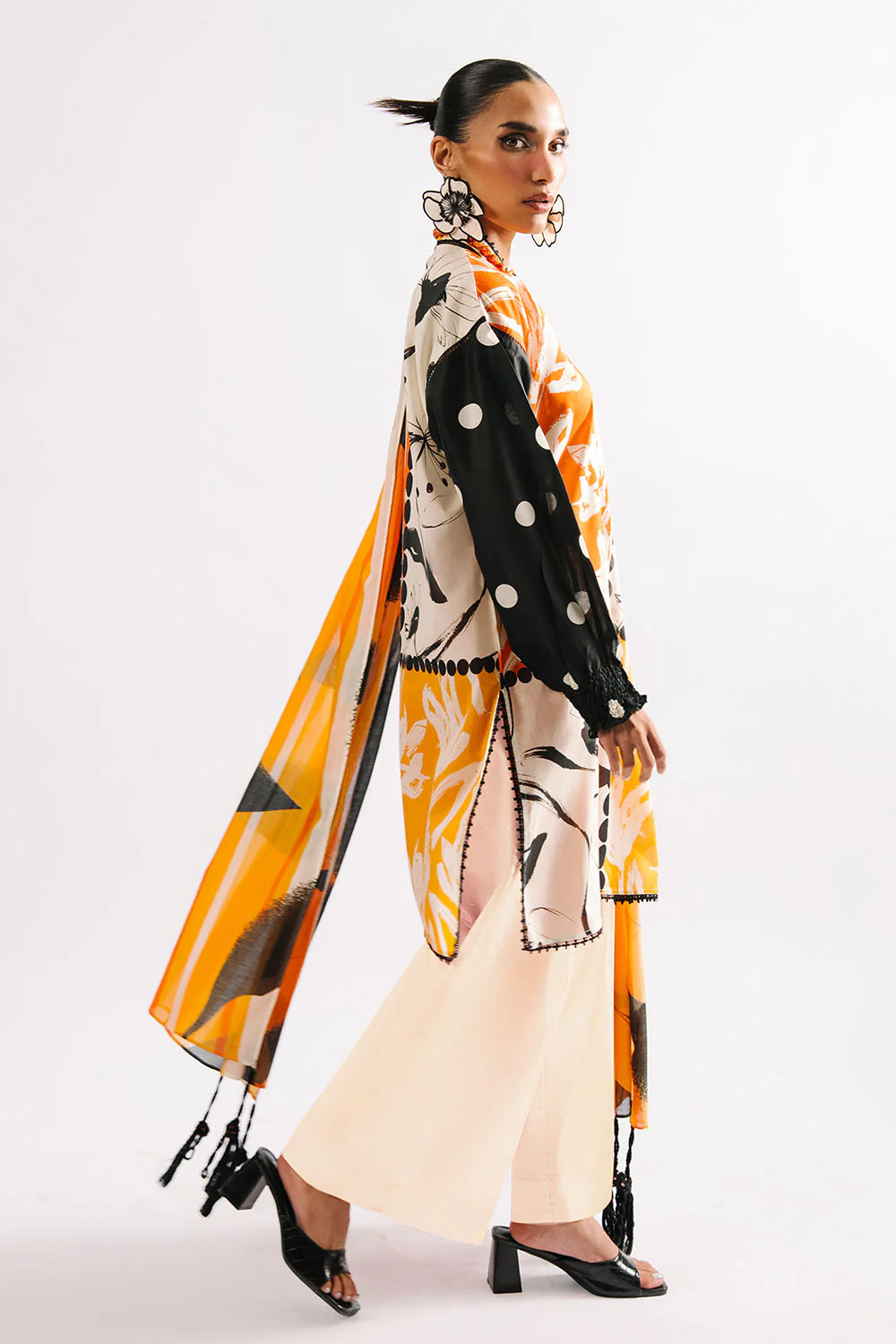 3 Piece Printed Lawn Suit with Dupatta - Image 4