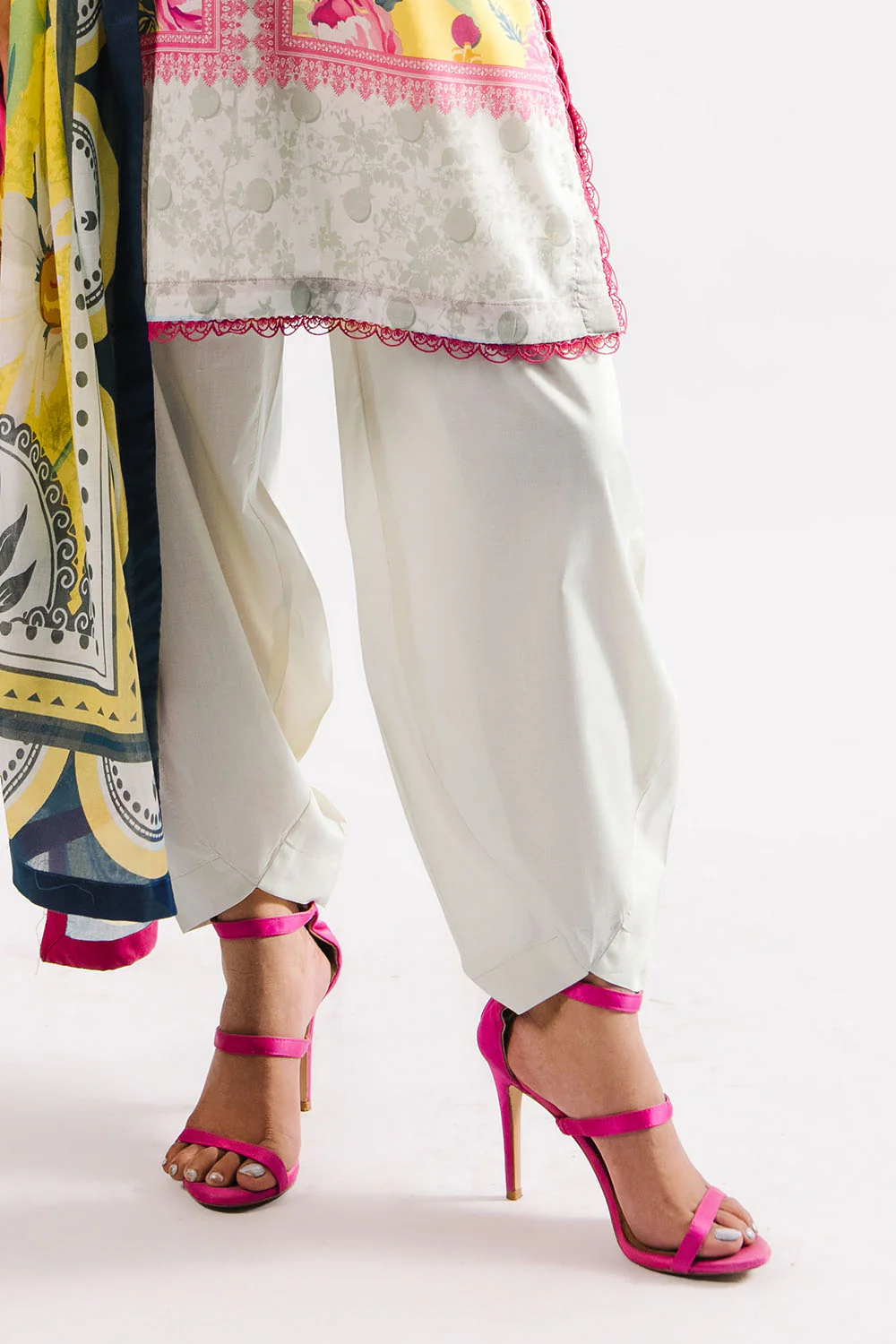 3 Piece Printed Lawn Suit with Dupatta - Image 6
