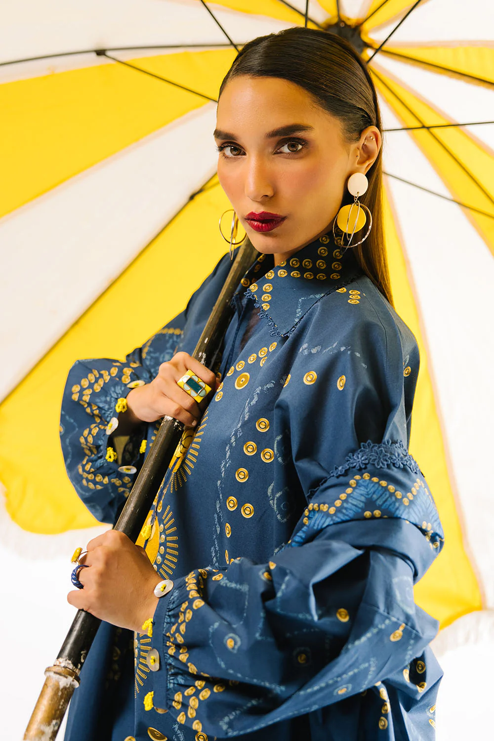 3 Piece Printed Lawn Suit with Dupatta - Image 3
