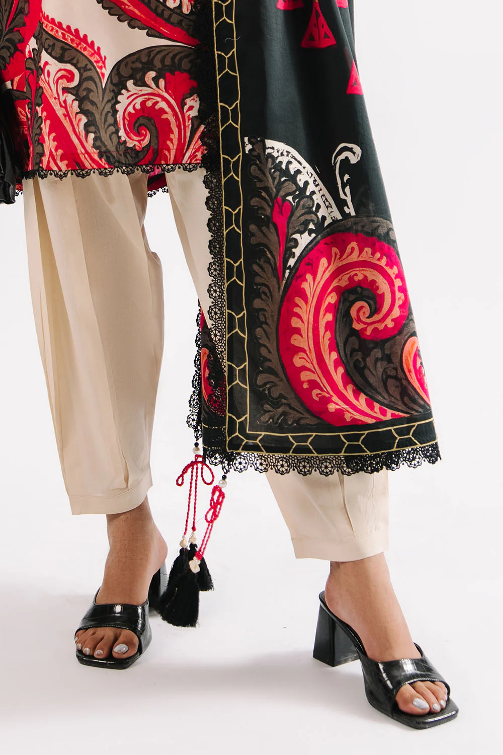 3 Piece Printed Lawn Suit with Dupatta - Image 5