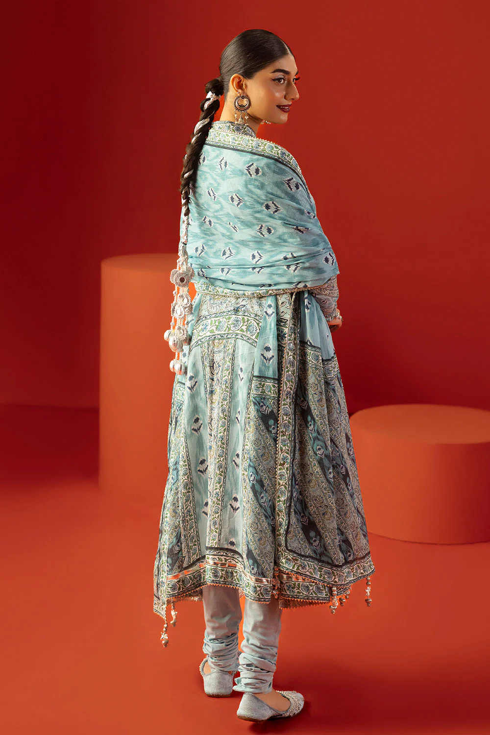 3 Piece Printed Lawn Suit with Dupatta - Image 6