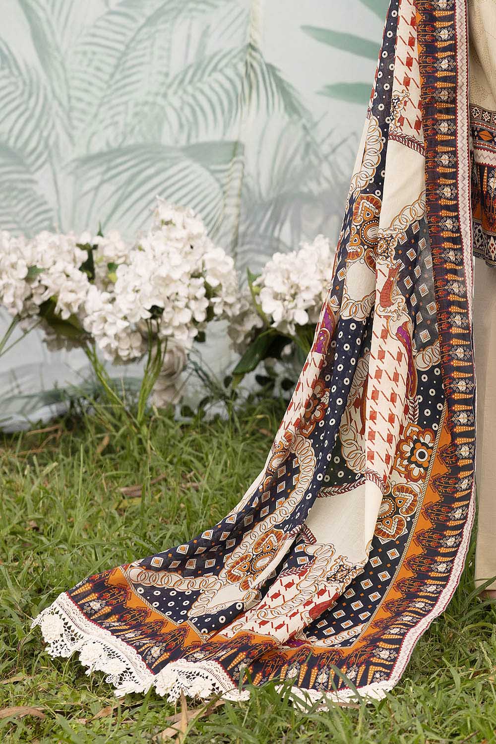3 Piece Printed Lawn Suit with Dupatta - Image 5
