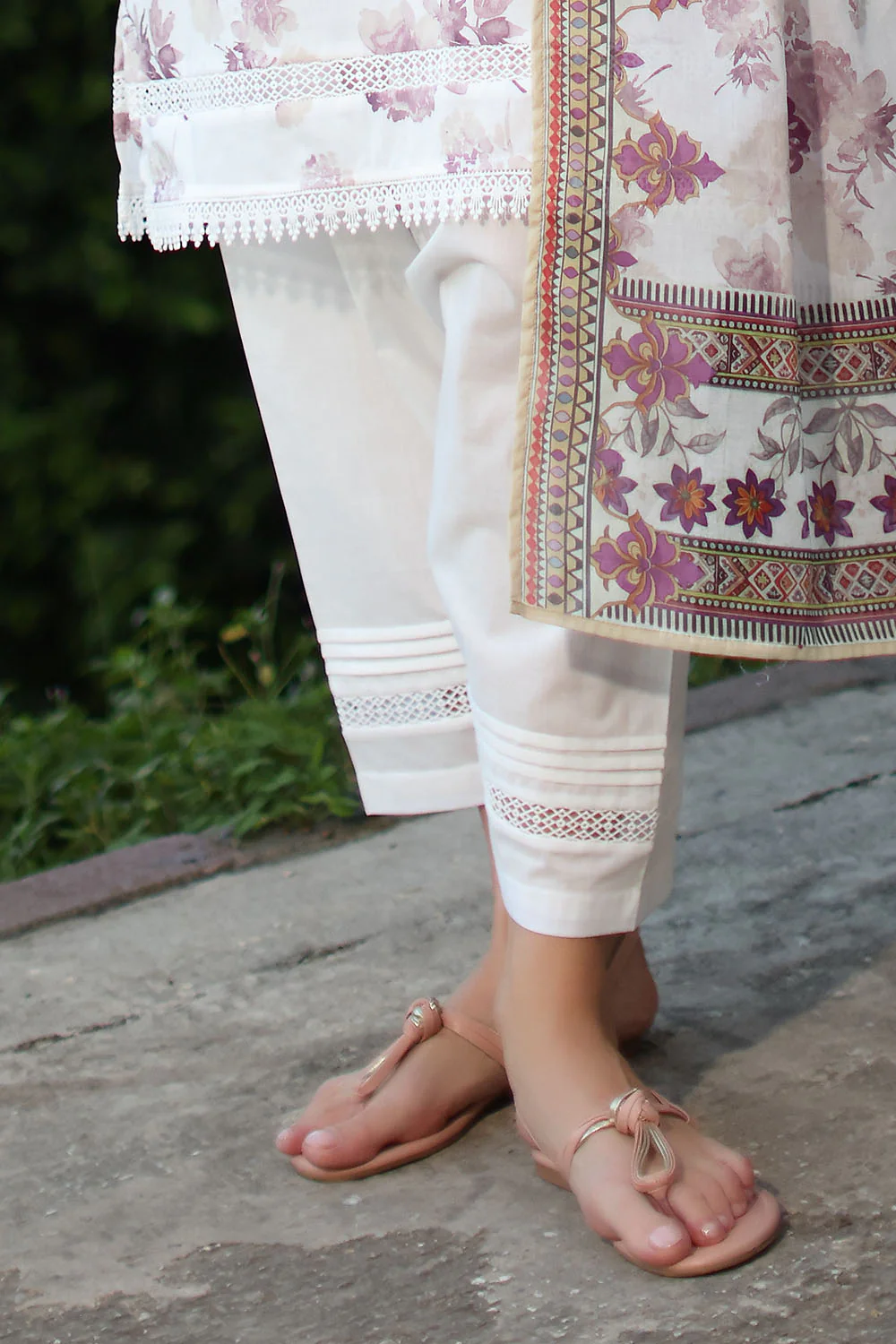 3 Piece Printed Lawn Suit with Dupatta - Image 4