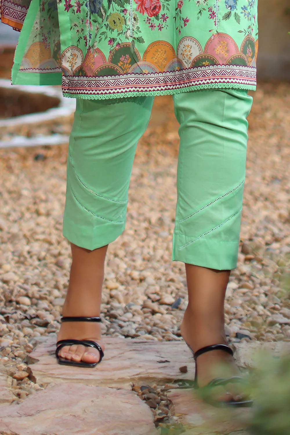 3 Piece Printed Lawn Suit with Dupatta - Image 5