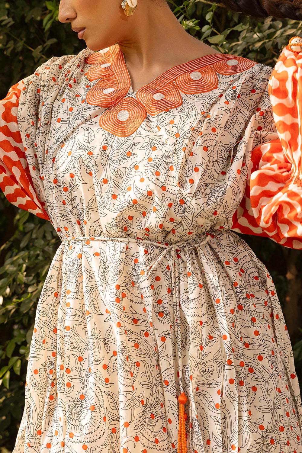 3 Piece Printed Lawn Suit with Embroidered Neckline - Image 2