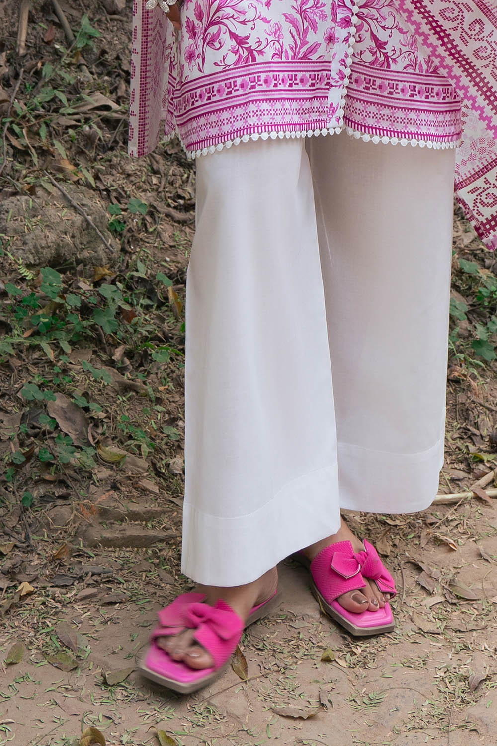 3 Piece Printed Lawn Suit with Embroidered Neckline - Image 5