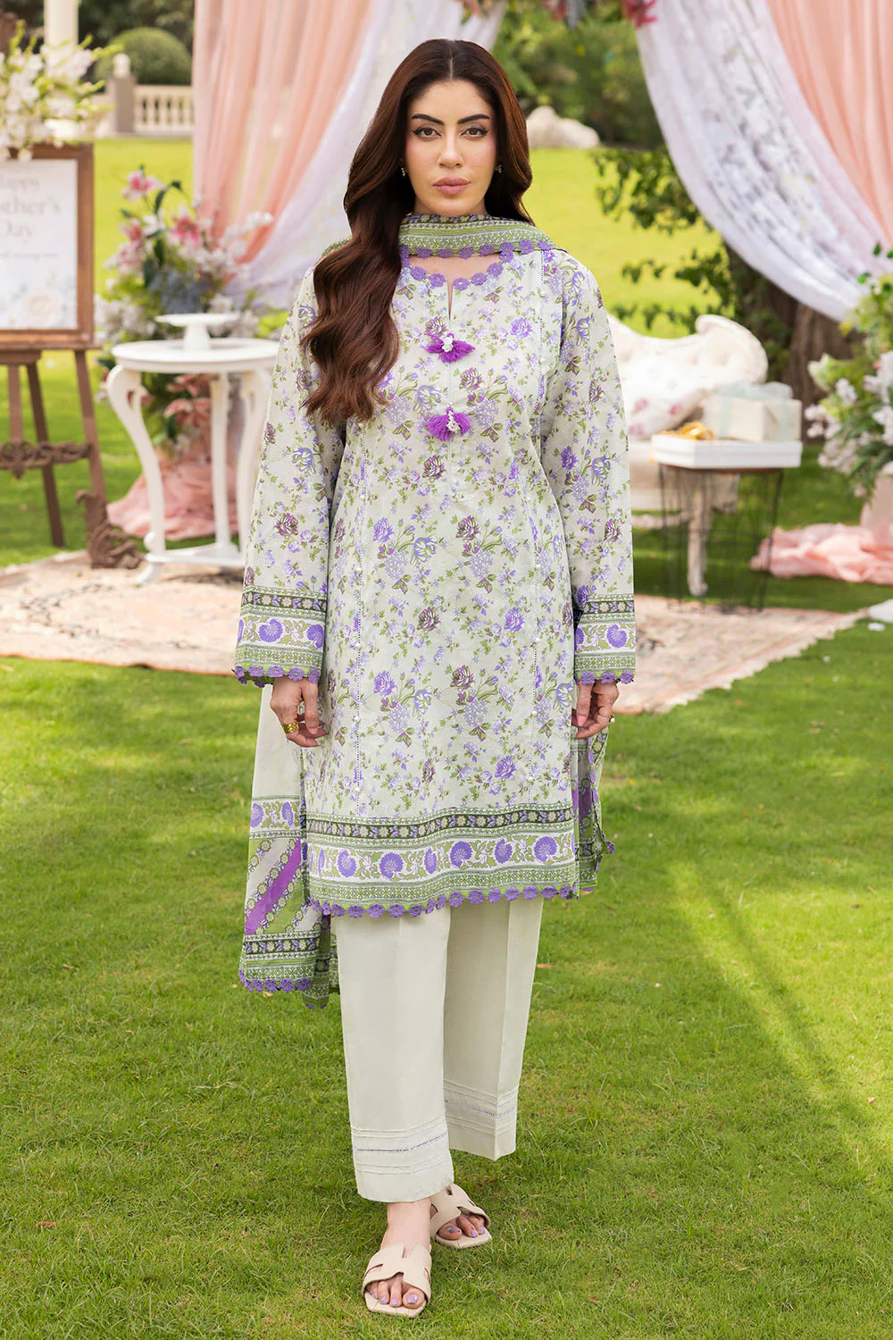 3 Piece Printed Suit - Image 3