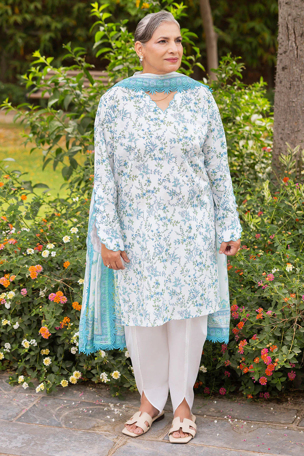 3 Piece Printed Suit - Image 3