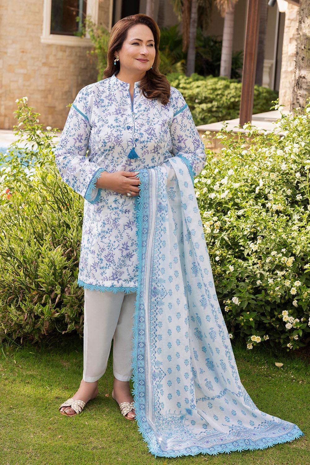 3 Piece Printed Suit - Image 3