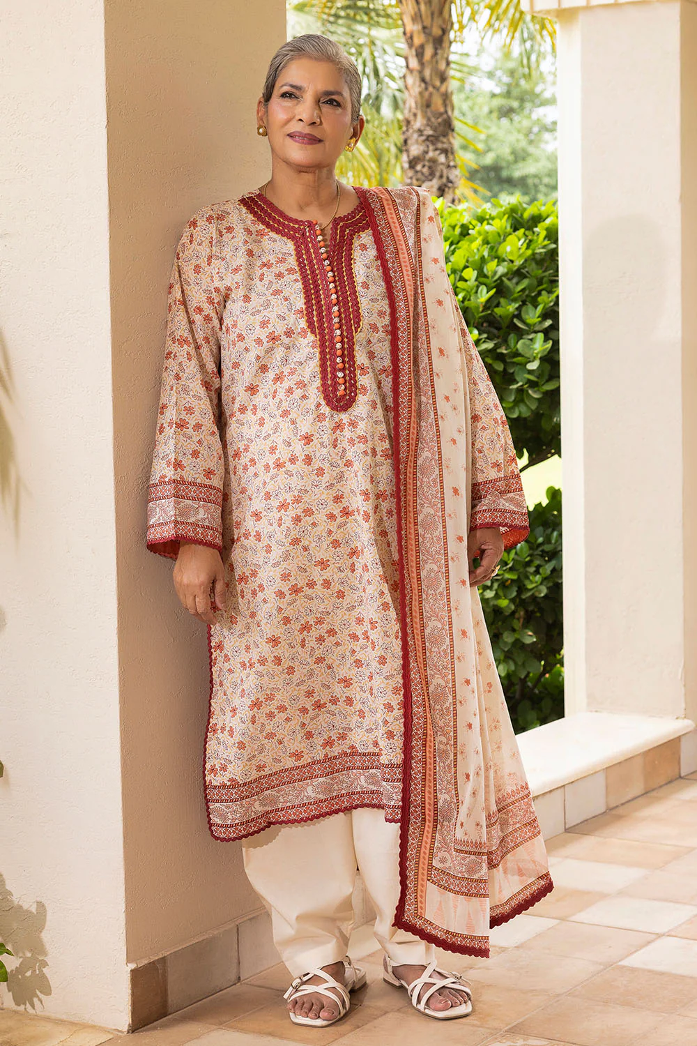 3 Piece Printed Suit - Image 3