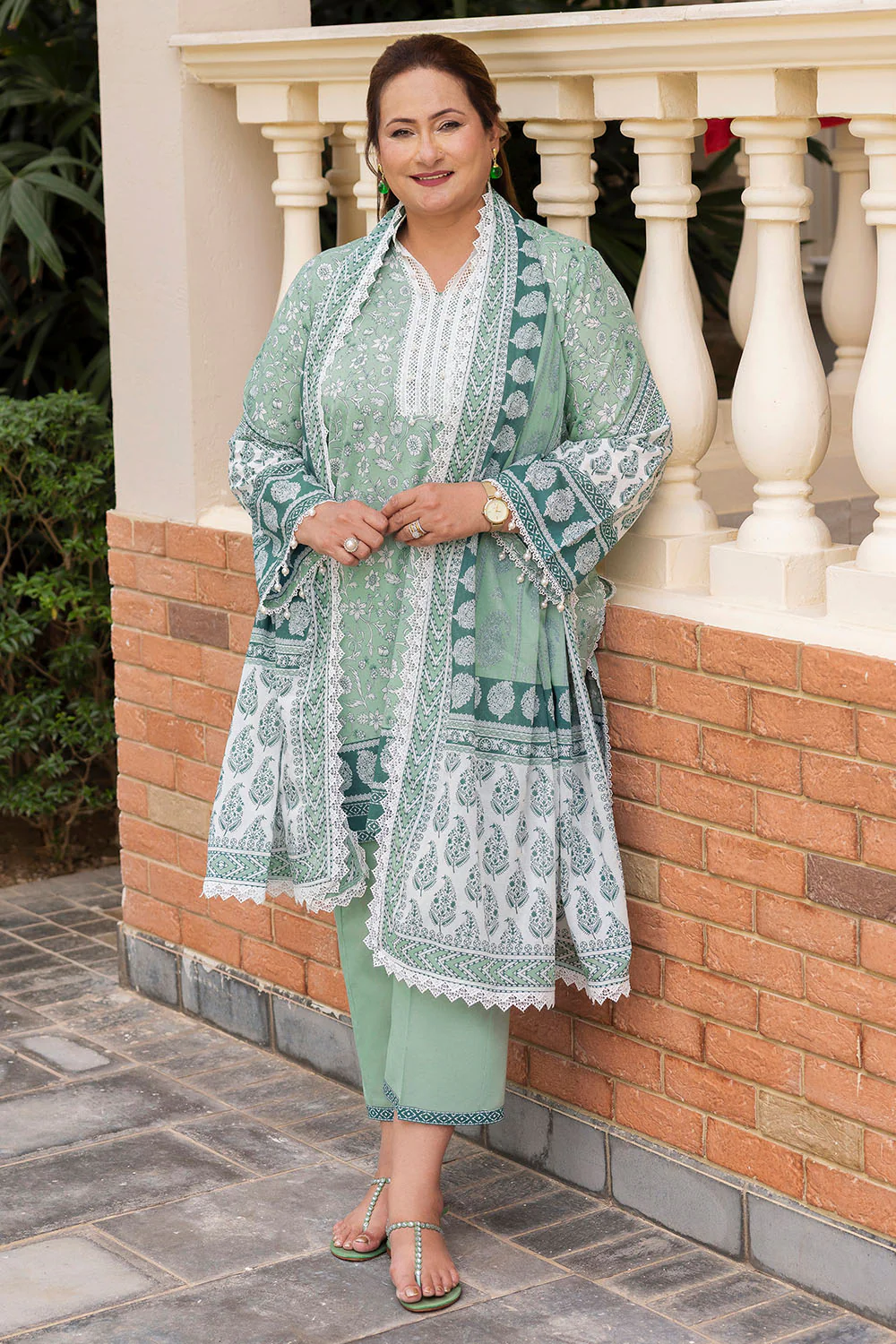 3 Piece Printed Suit - Image 4