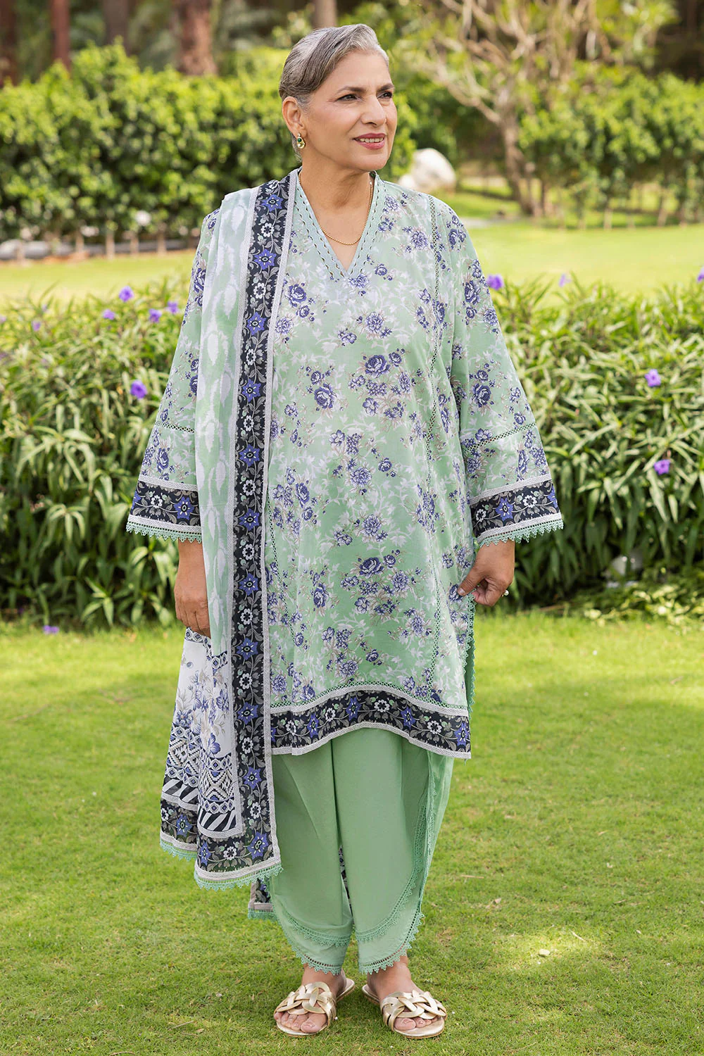 3 Piece Printed Suit - Image 3