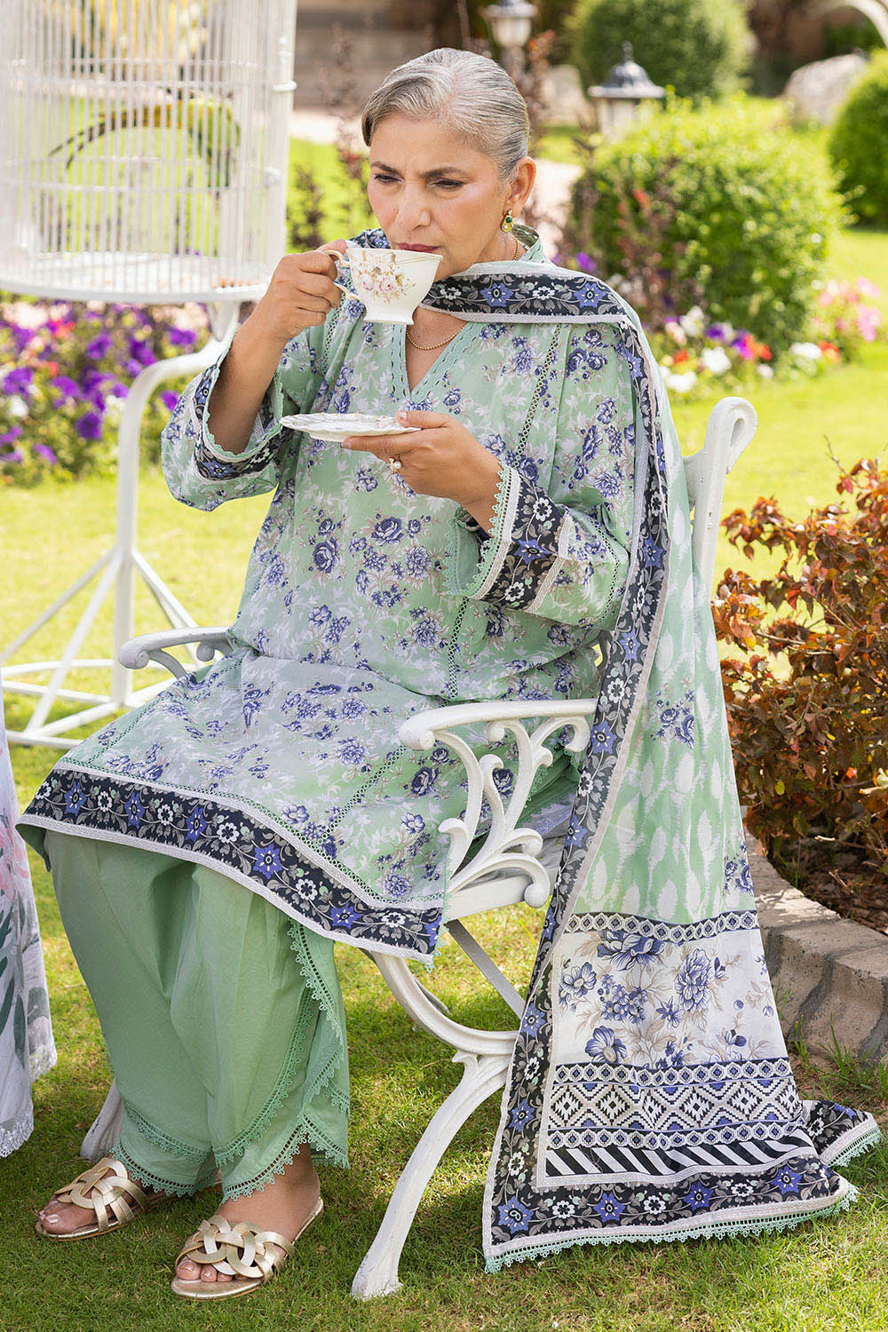 3 Piece Printed Suit - Image 6