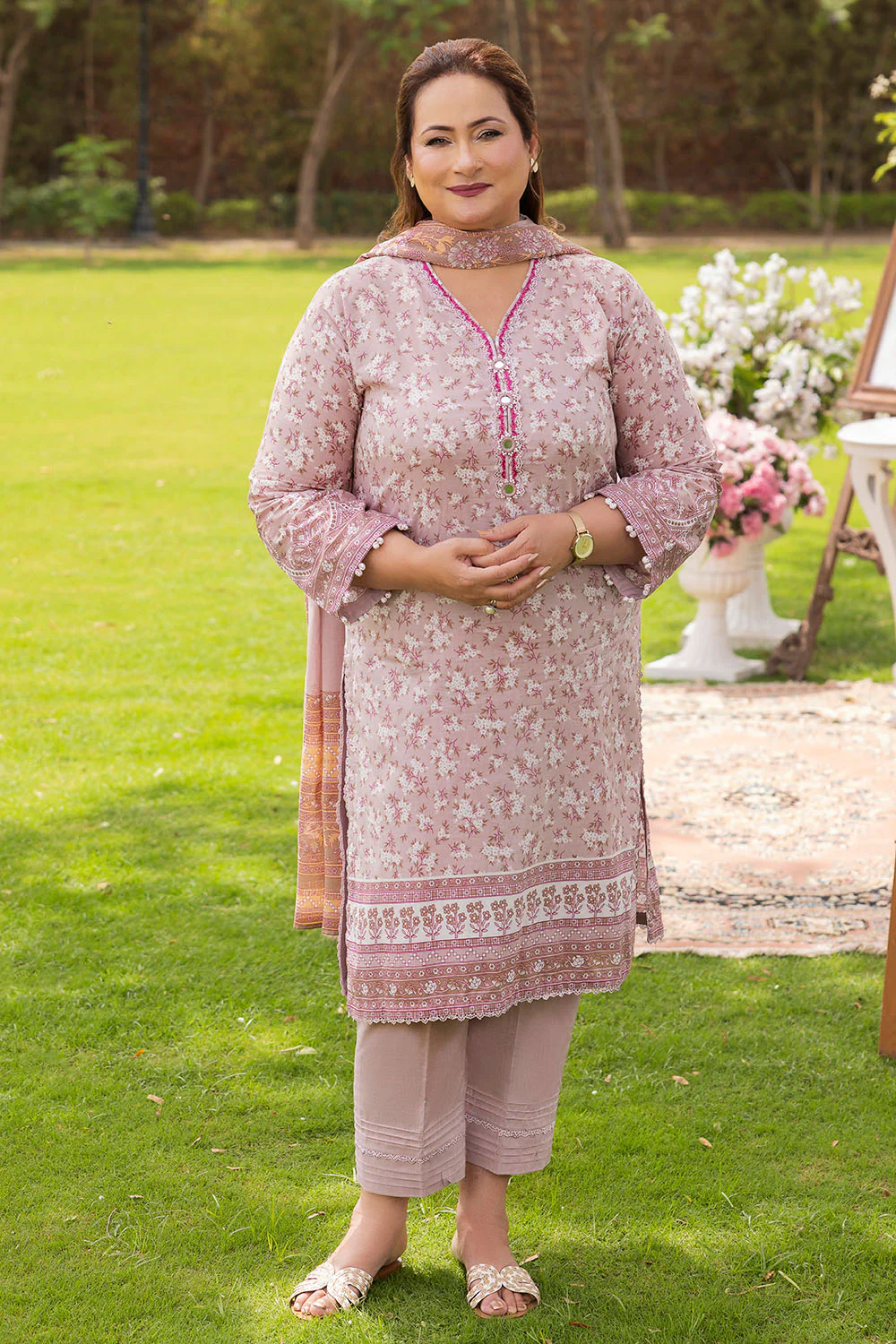 3 Piece Printed Suit - Image 4