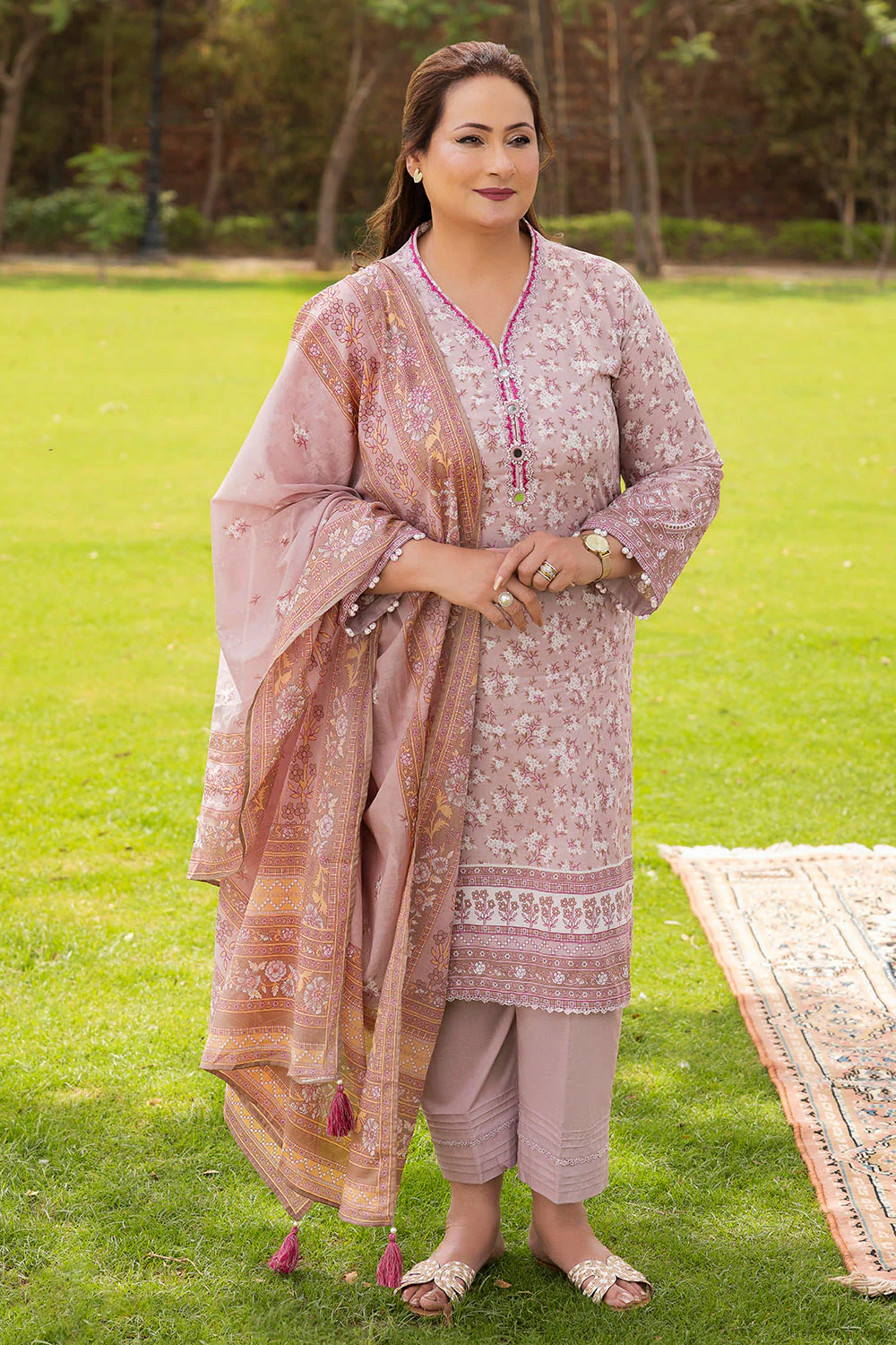 3 Piece Printed Suit - Image 6
