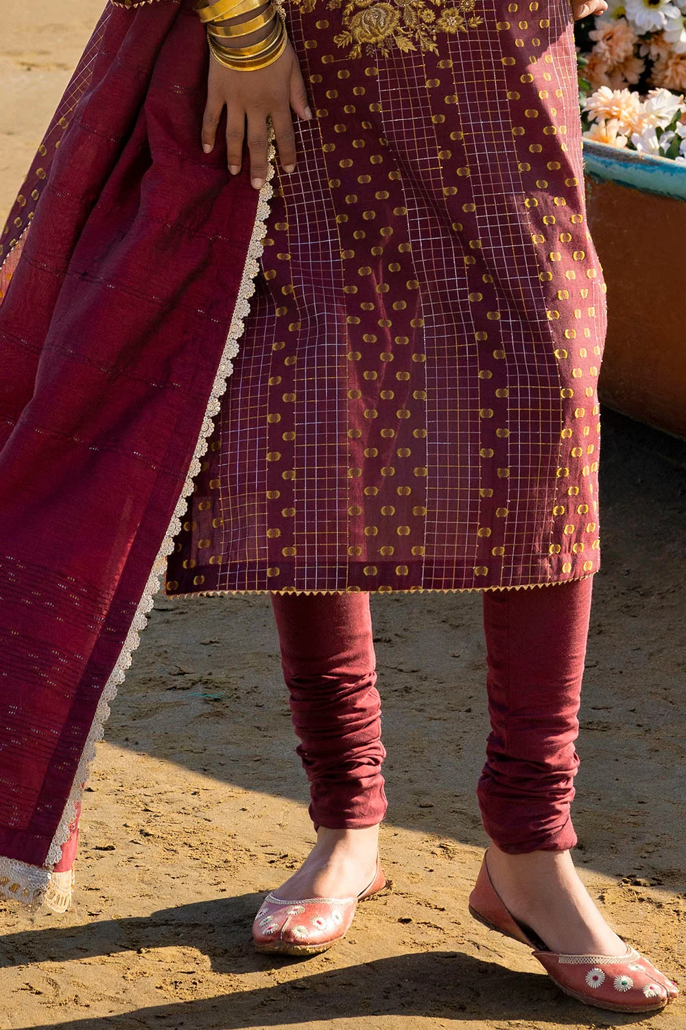 3 Piece Unstitched Embroidered Jacquard Suit - Image 6