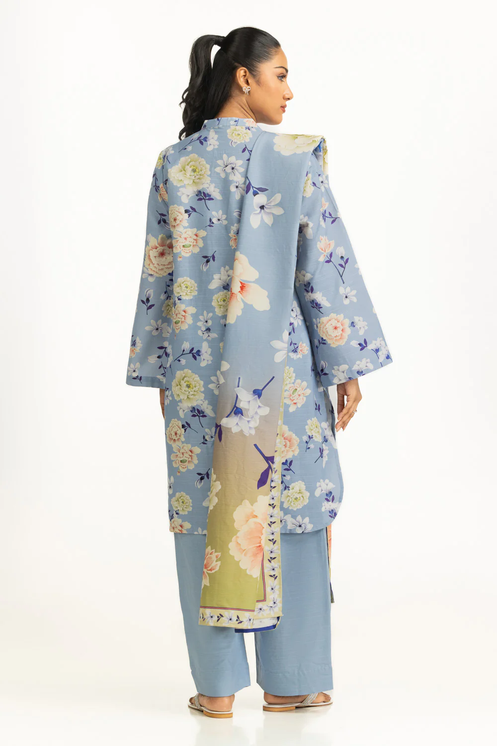 3PC Corduroy Printed Suit - Image 6