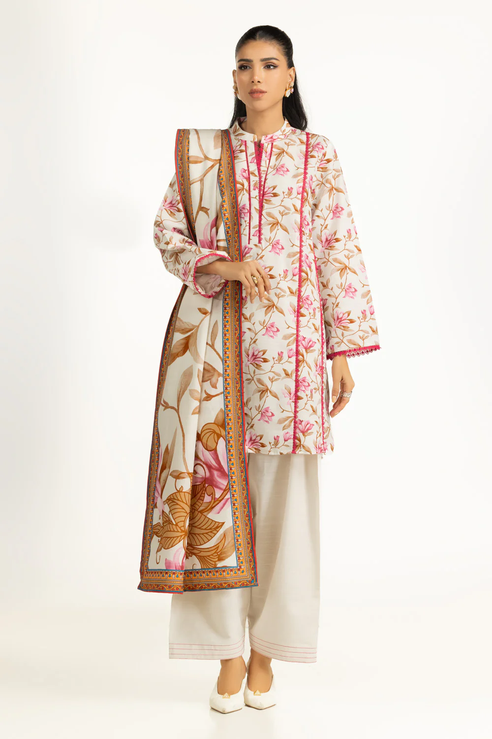 3PC Corduroy Printed Suit - Image 3