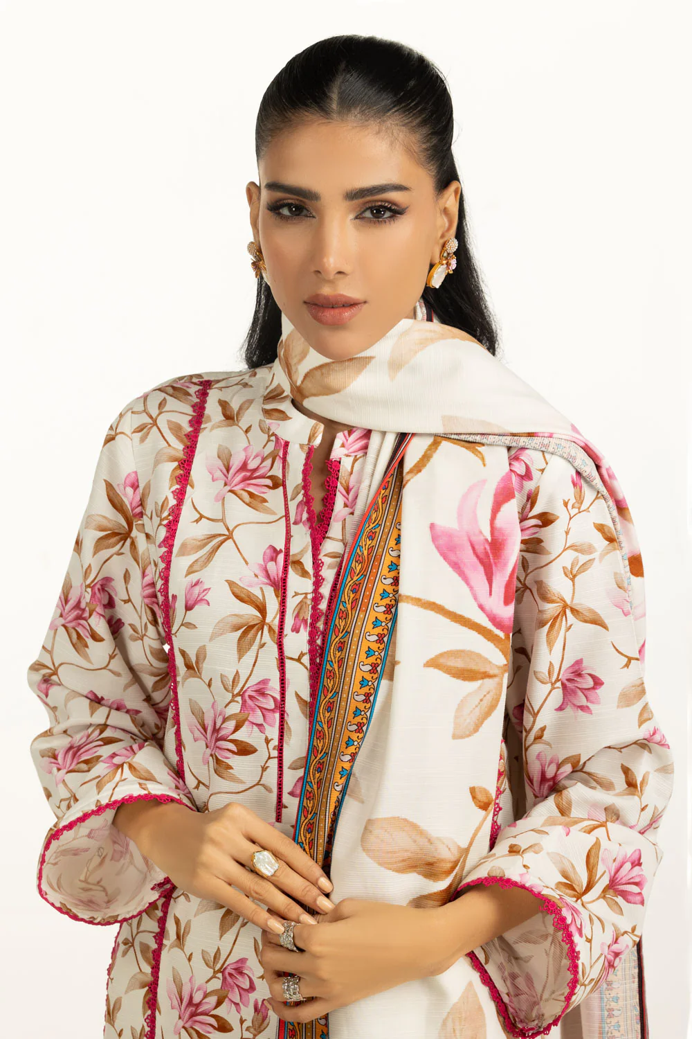 3PC Corduroy Printed Suit - Image 4
