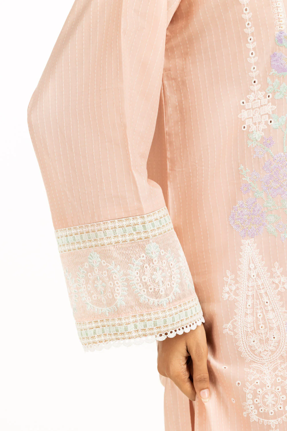 3PC Dobby Embroidered Suit - Image 6