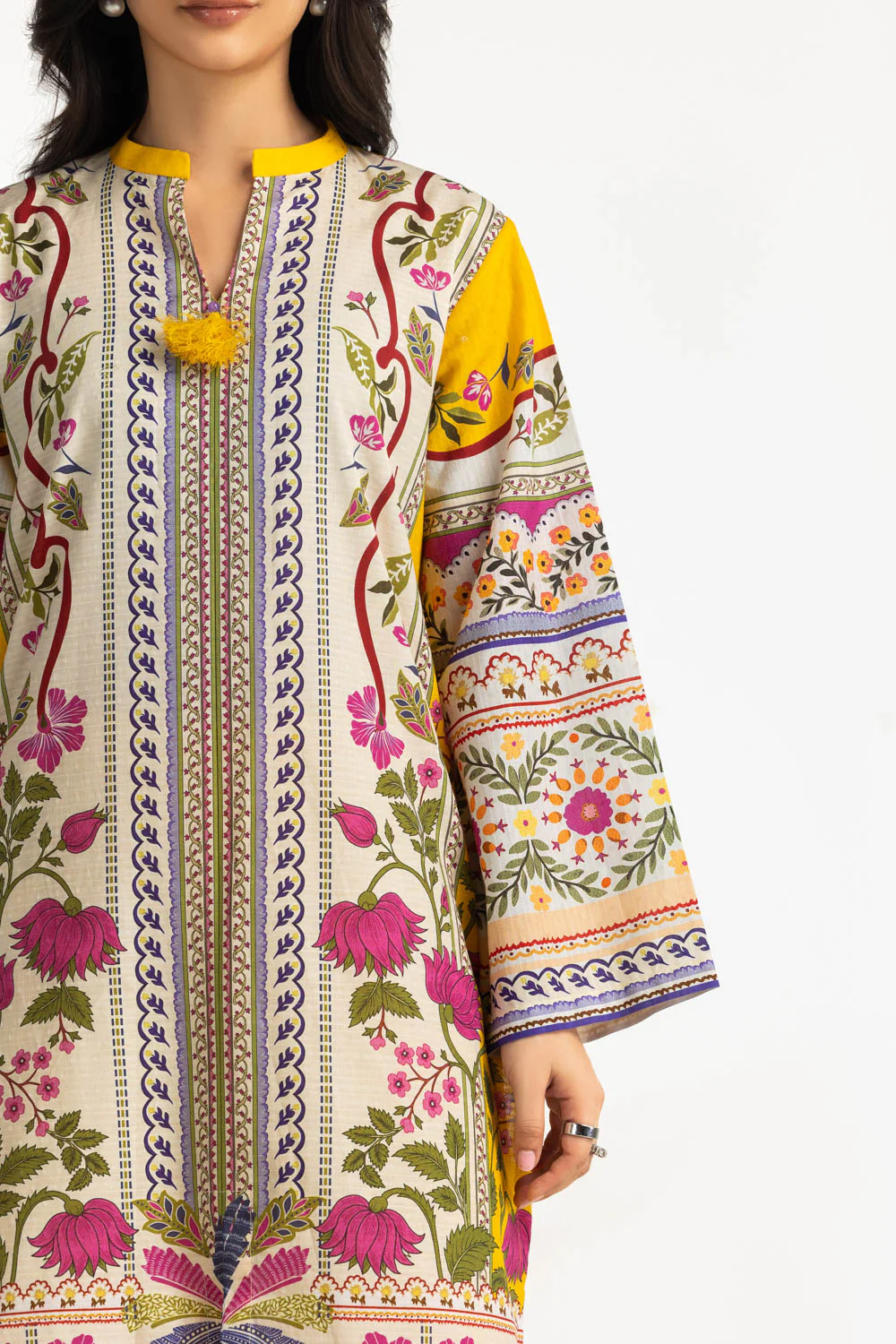 3PC Dobby Printed Suit - Image 2