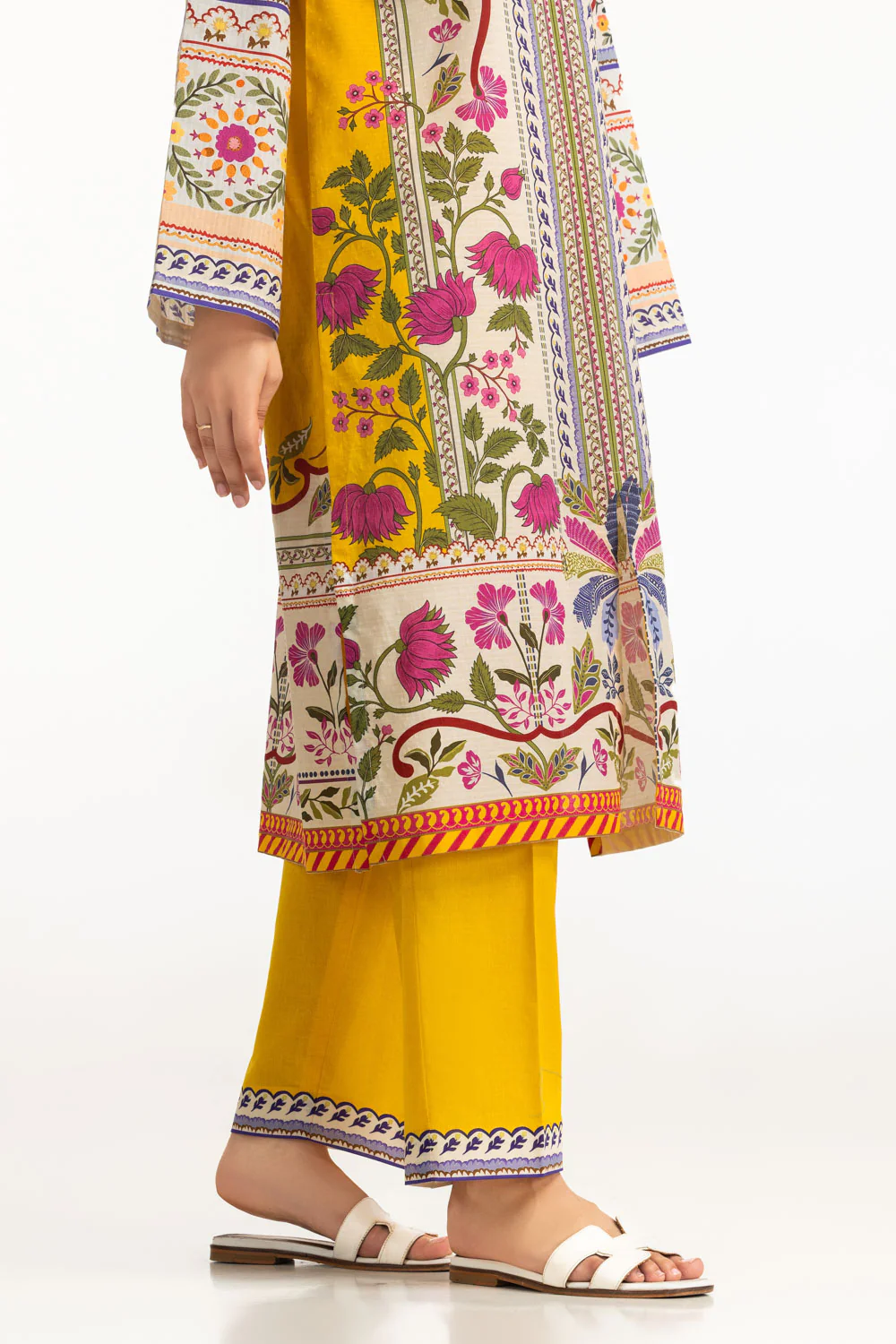 3PC Dobby Printed Suit - Image 6