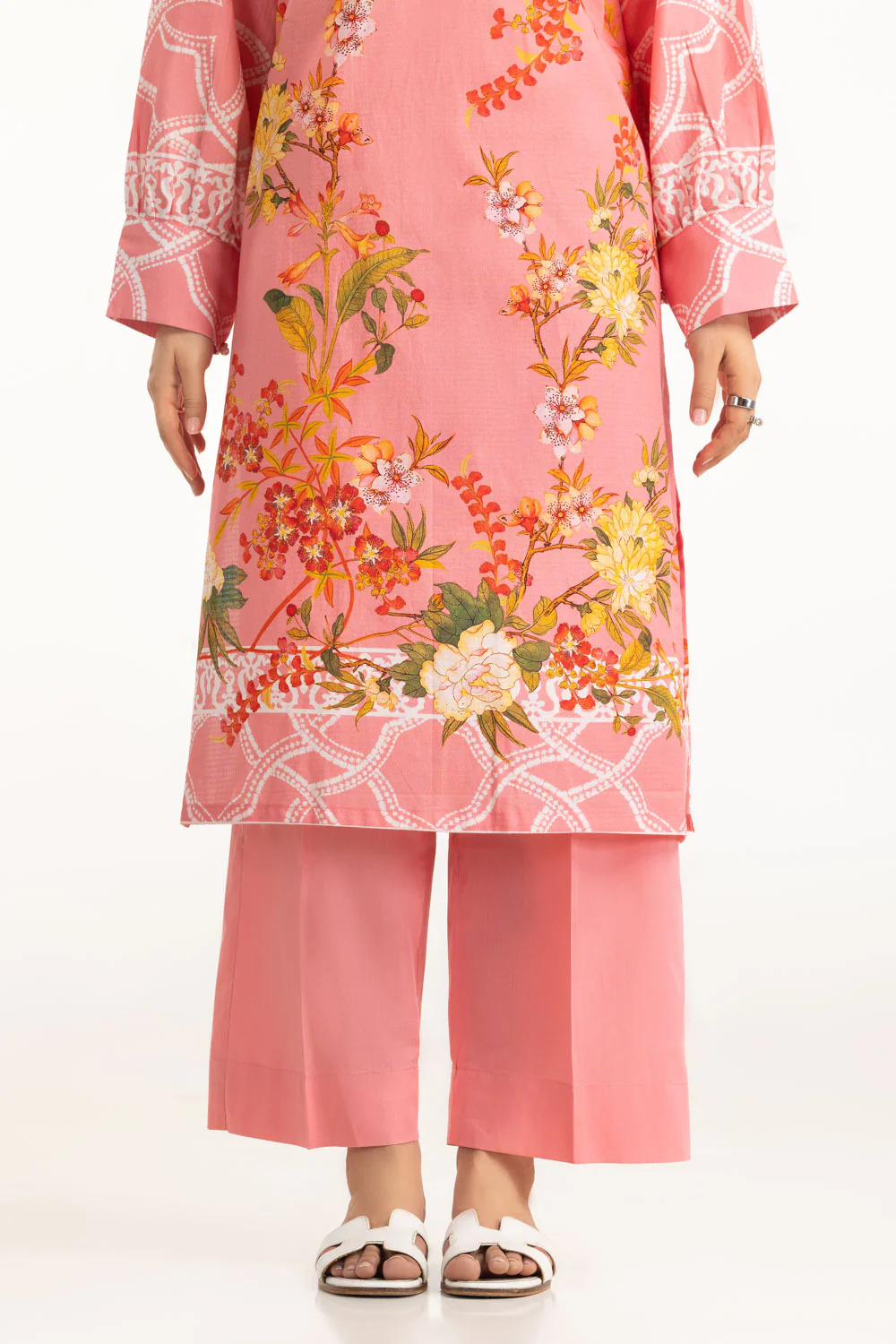 3PC Dobby Printed Suit - Image 7