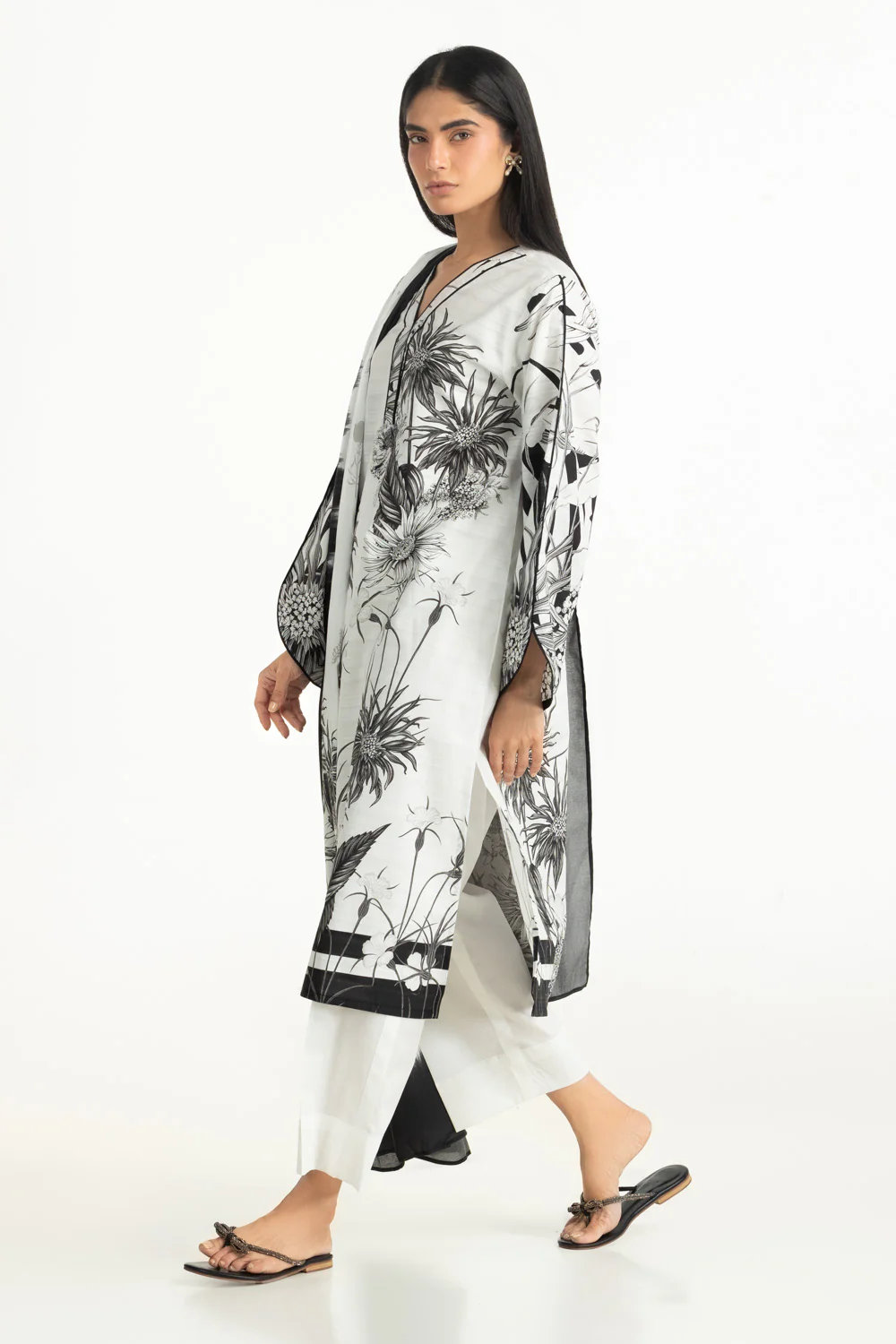 3PC Dobby Printed Suit - Image 3
