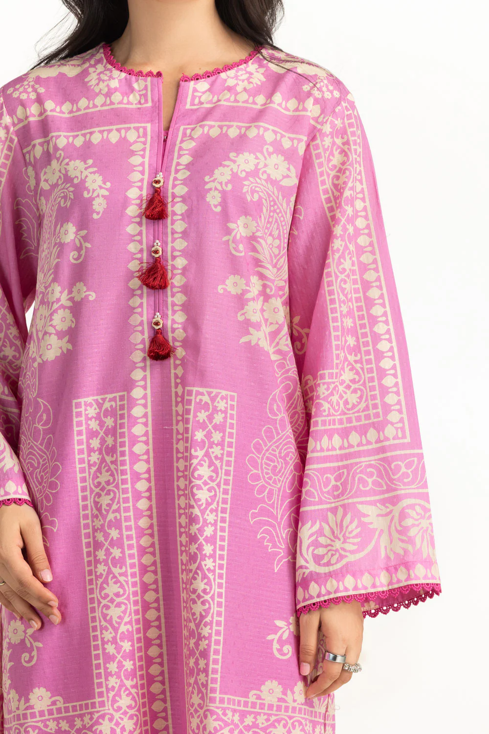 3PC Dobby Printed Suit - Image 2