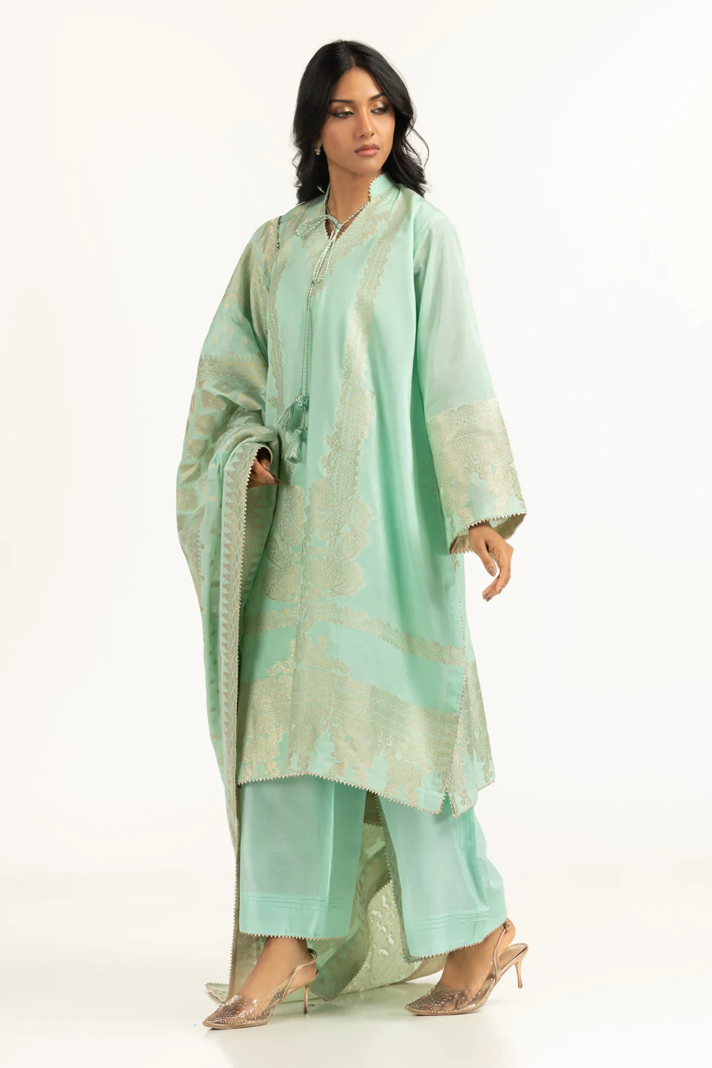 3PC Dyed Jacquard Suit - Image 4