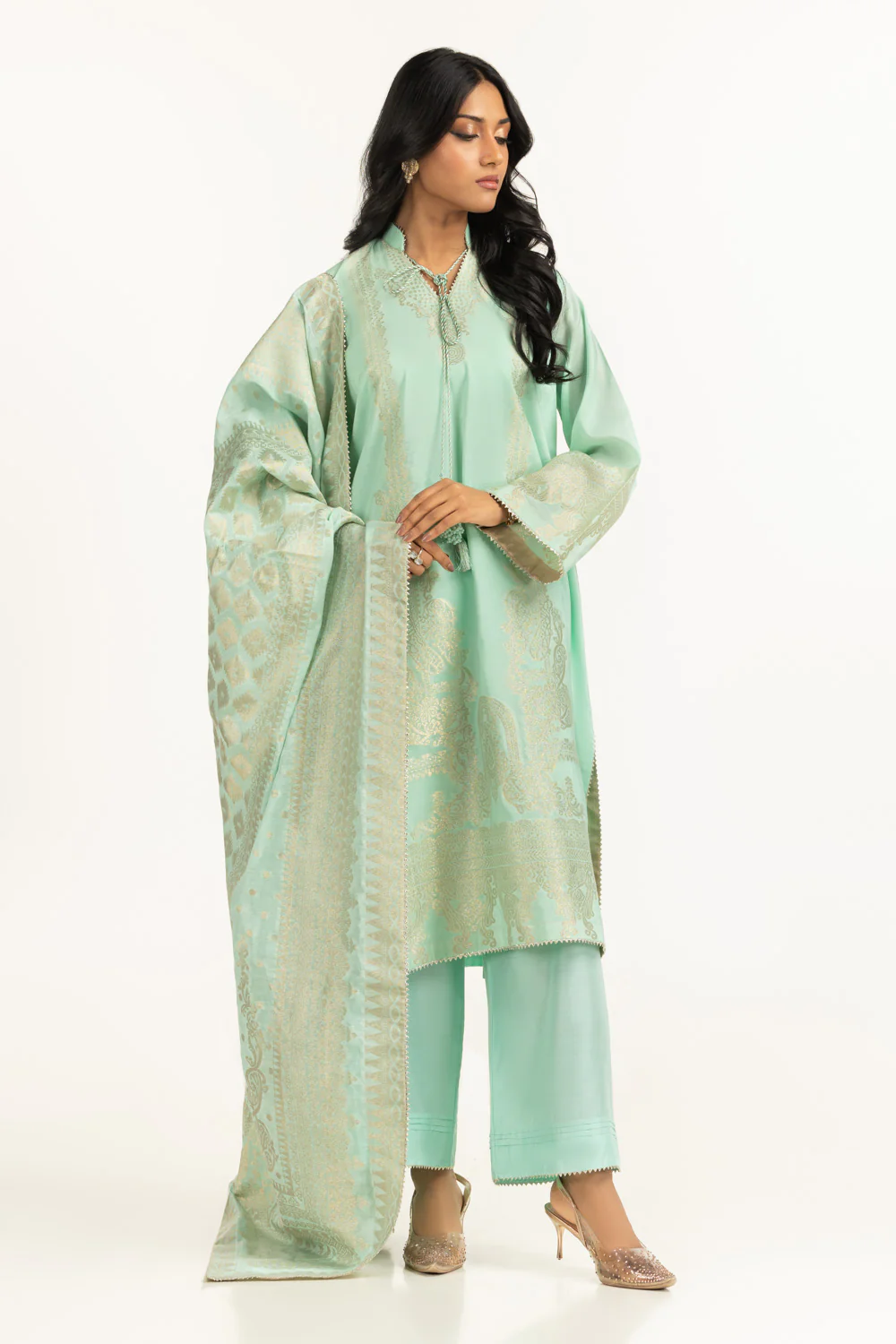 3PC Dyed Jacquard Suit - Image 7