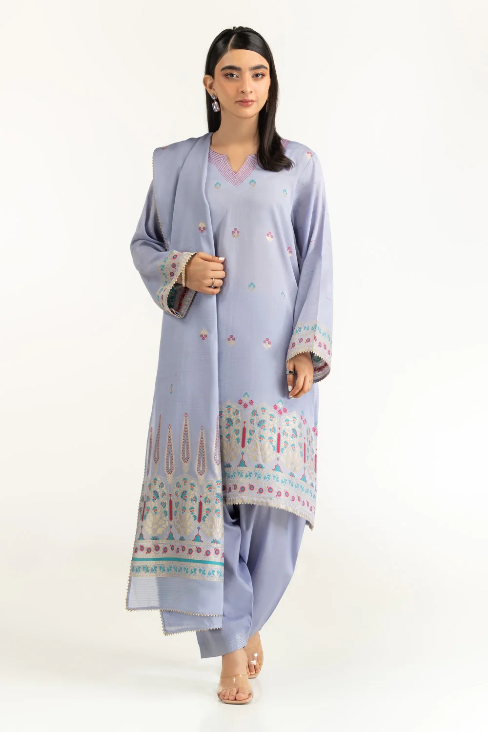 3PC Dyed Jacquard Suit