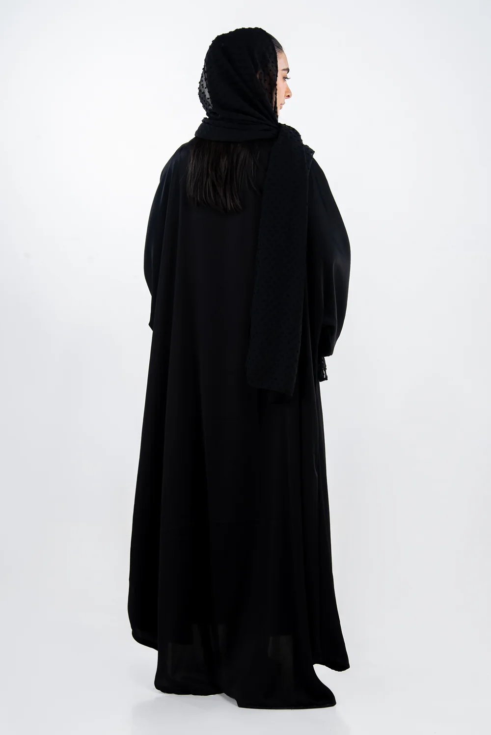3PC Georgette Embroidered Abaya - Image 7