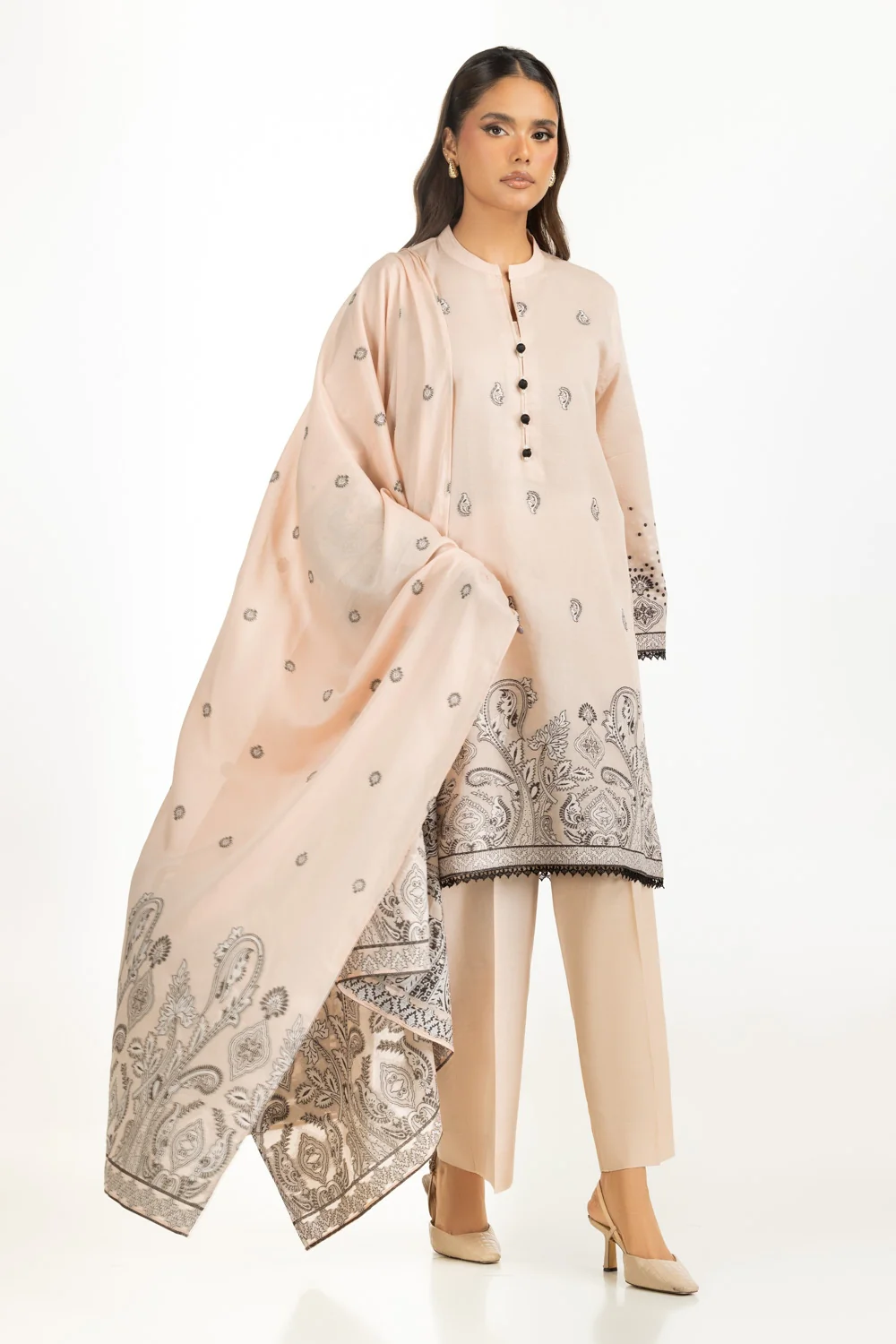 3PC Jacquard Dyed Suit - Image 4