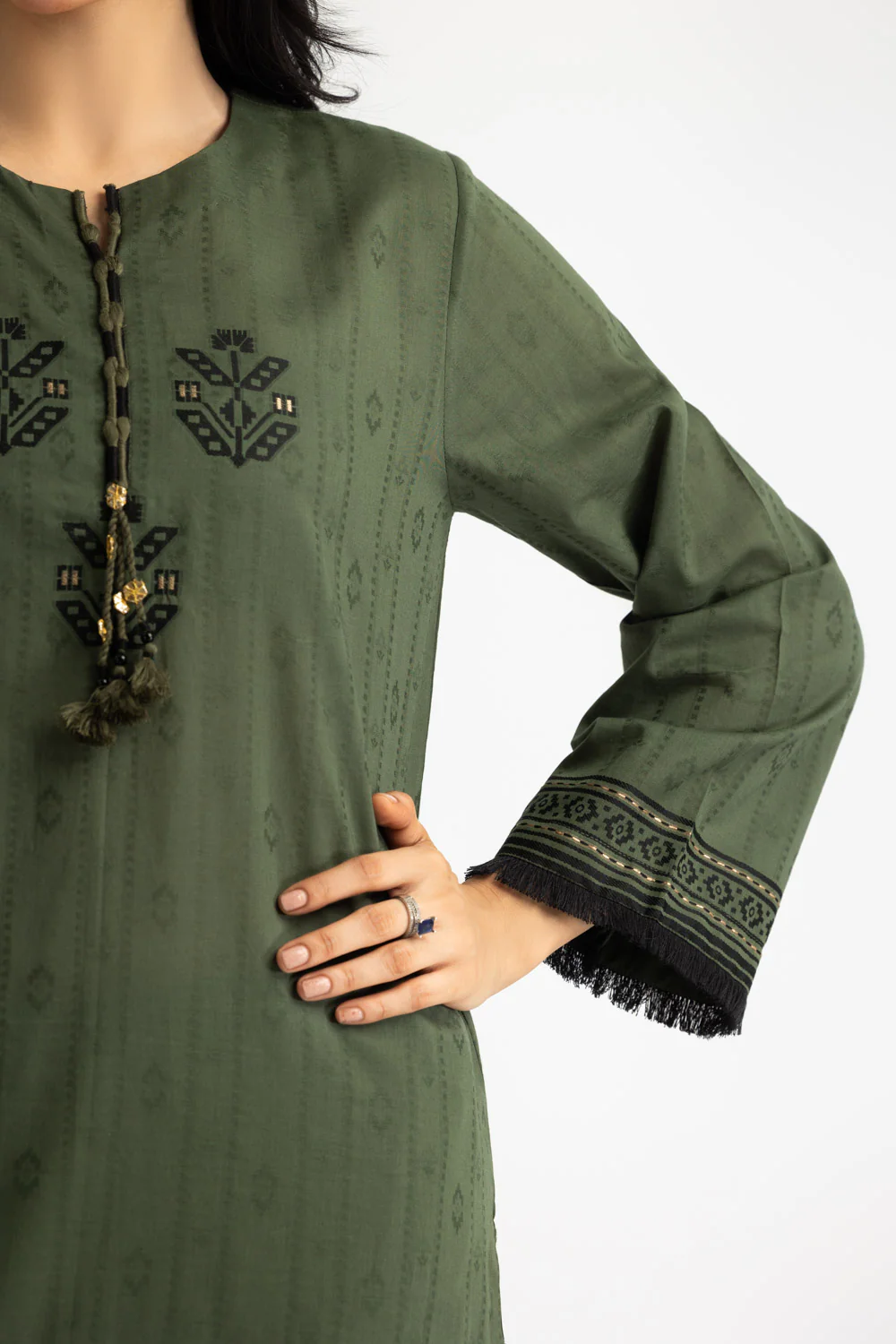 3PC Jacquard Dyed Suit - Image 2
