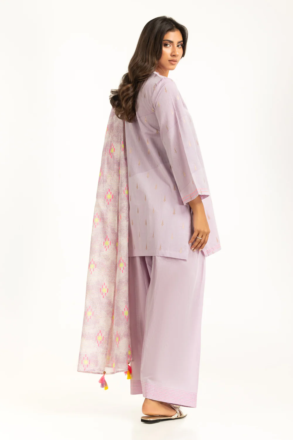 3PC Jacquard Embroidered Suit - Image 6