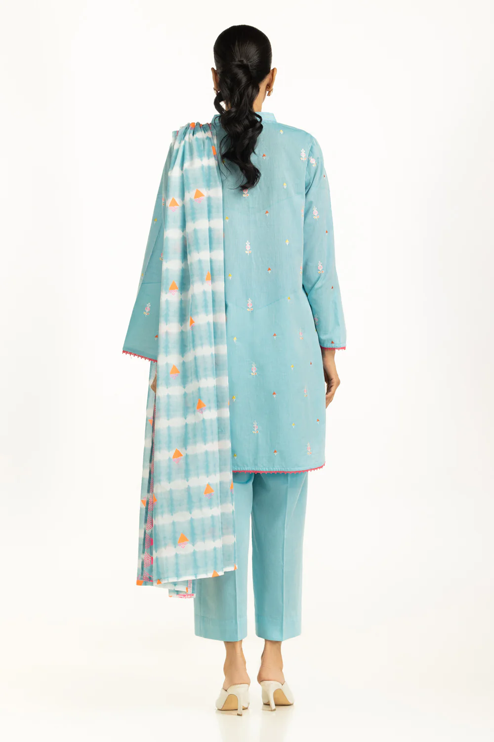 3PC Jacquard Embroidered Suit - Image 6